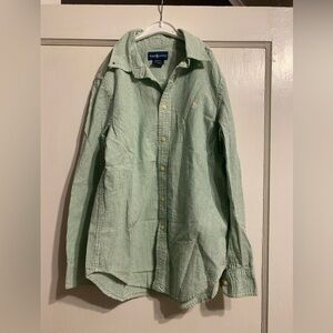 Ralph Lauren Striped Button Up - Boys Size M (10-12)